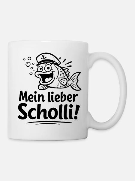 mein lieber scholli - Tasse - Weiß