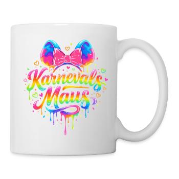 Fête amusante de carnaval avec costume de souris - Mug blanc - blanc - Droite