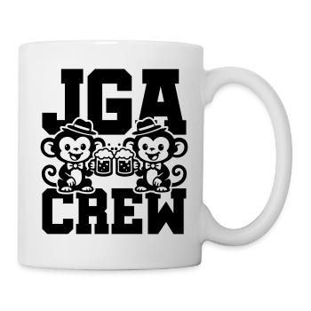 Jga Crew Junggesellenabschied Affe - Tasse - Weiß - Rechts