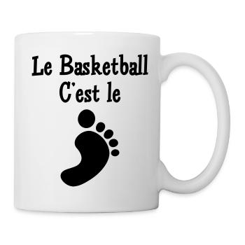 Basketball ist der Fuß - Tasse - Weiß - Rechts