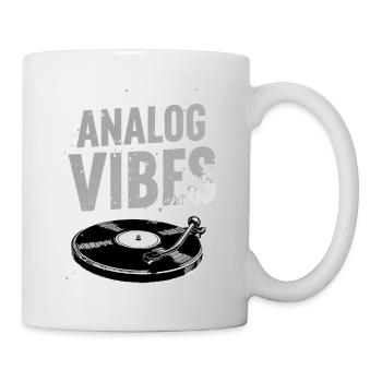 Analog Vibes – motif vinyle vinyle - Mug blanc - blanc - Droite