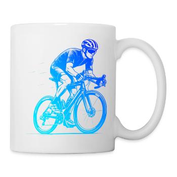 Motif nouveau vélo de route pour vélo de route - Mug blanc - blanc - Droite