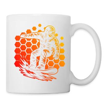 Ich liebe Snowboard cooles Motiv für Snowboard - Tasse - Weiß - Rechts