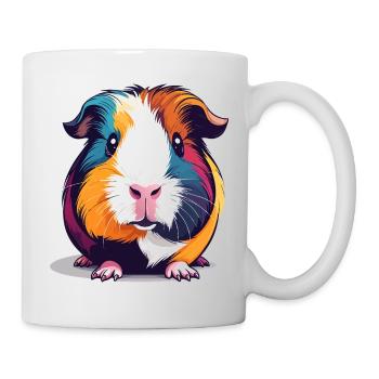 Colorful Guinea Pig Pop Art Illustration - Mug - white - Right