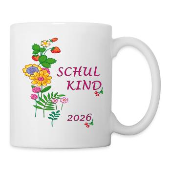Schulkind  2026 - Tasse - Weiß - Rechts
