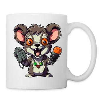 Chibi Ratten-Mikrofon-Combo - Tasse - Weiß - Rechts