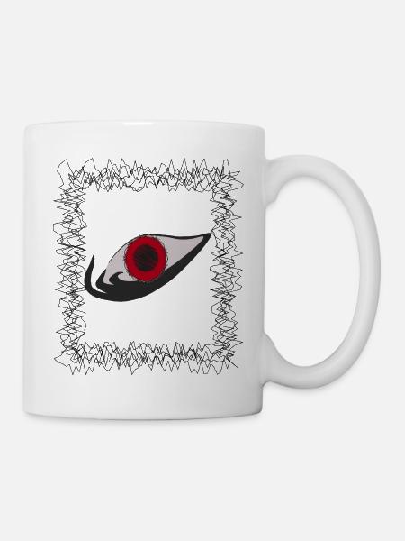 Das Auge - Tasse - Weiß