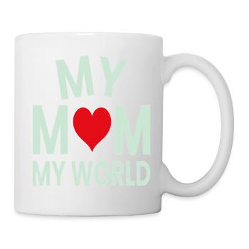 My Mother My World Heart - Mug - white - Right