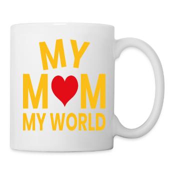 My mother my world - Mug - white - Right