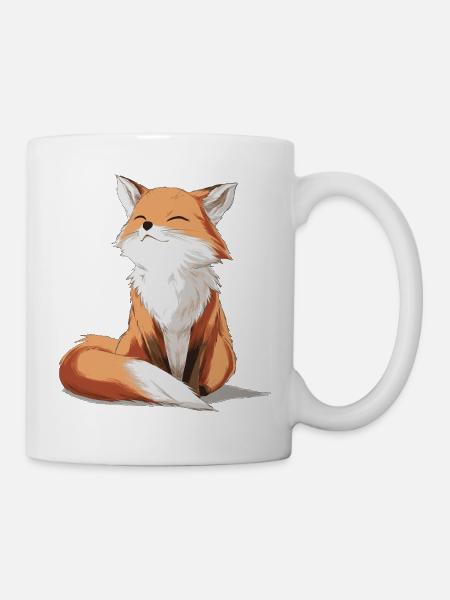 Cute Fox - Mug - white