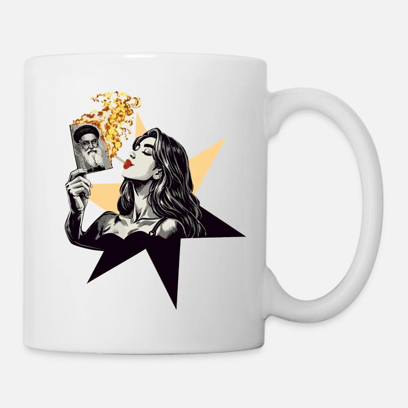 Woman fire 1 - Mug - white