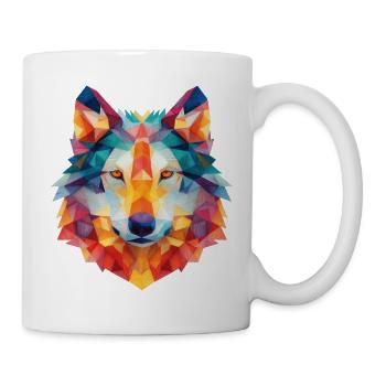 Wolf - Tasse - Weiß - Rechts