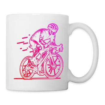 Motif vélo de route pour les vrais passionnés - Mug blanc - blanc - Droite