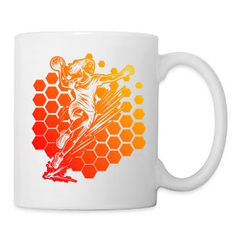 Handball perfekt für jeden Handball fuer Frauen - Tasse - Weiß - Rechts