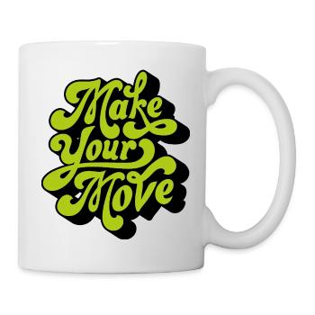 Mach deinen Zug - Tasse - Weiß - Rechts