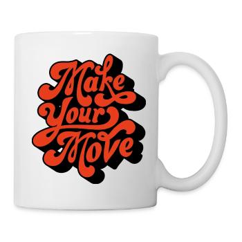 Make Your Move Retro Script - Mug - white - Right