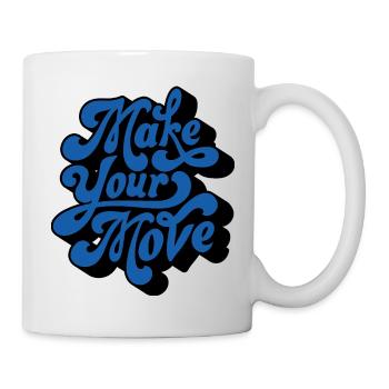Faites votre mouvement – Style rétro - Mug blanc - blanc - Droite