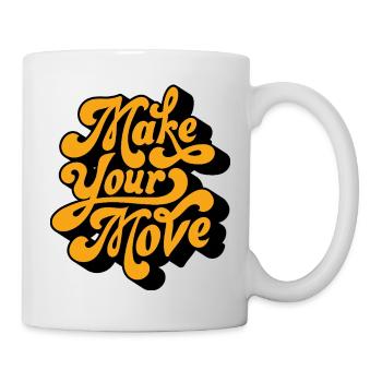 Make Your Move Retro Script - Mug - white - Right