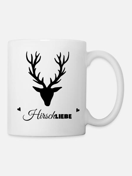 HirschLIEBE par les biens célestes - Mug blanc - blanc