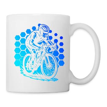Roadbike motif with recognition value - Mug - white - Right