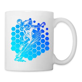 Handball Fokus pur fuer Frauen - Tasse - Weiß - Rechts