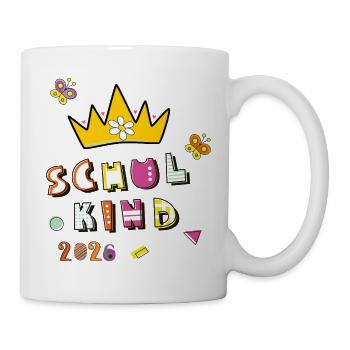 Schulkind 2026  - Tasse - Weiß - Rechts
