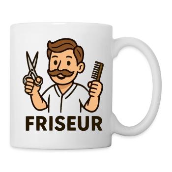 Hairdresser Cartoon Vintage - Mug - white - Right
