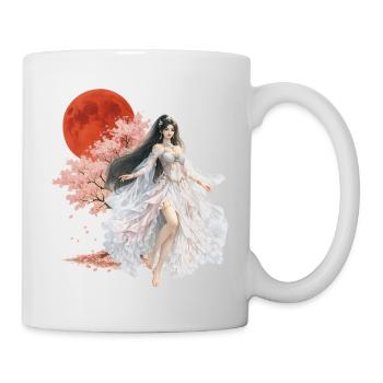 Mondbeschienene Blüten-Verzauberin - Tasse - Weiß - Rechts