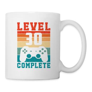 30e anniversaire Niveau 30 Joueur complet 30 ans - Mug blanc - blanc - Droite
