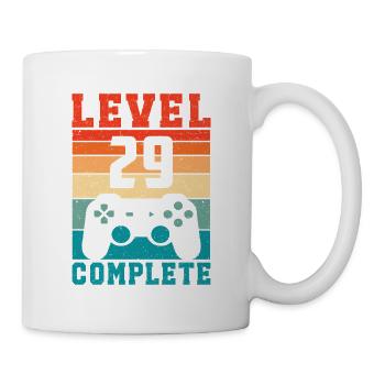 29th Birthday Level 29 Complete 29 Years Gamer - Mug - white - Right