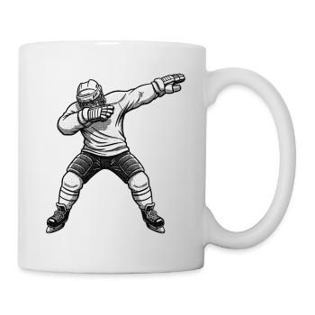 Eishockey Dab – Lustiges Sportmotiv - Tasse - Weiß - Rechts