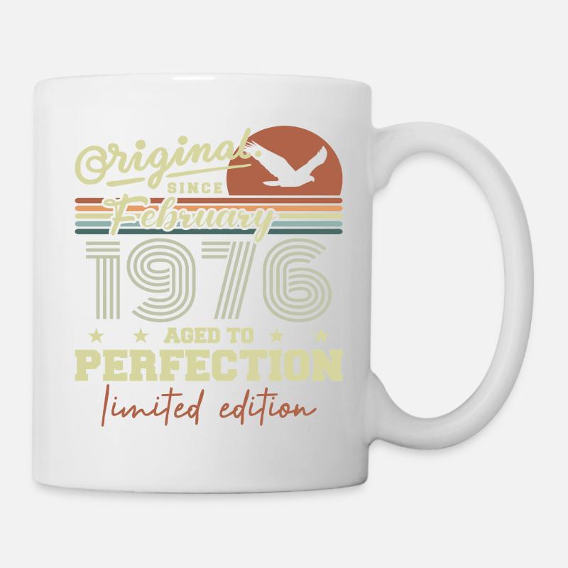 Anniversaire février 1976 - Mug blanc - blanc