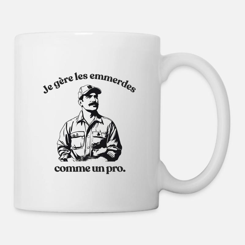 Mit Problemen umgehen wie ein Profi - Tasse - Weiß