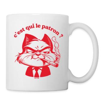 C'est qui la patron ? - Mug blanc - blanc - Droite