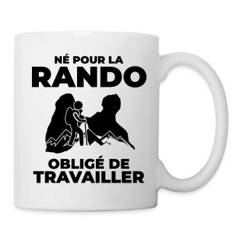 Guadeloupe Hiker Geschenk – Gwada Wander-T-Shirt - Tasse - Weiß - Rechts