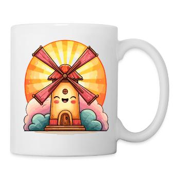 Maison Riante du Moulin à Vent Solaire - Mug blanc - blanc - Droite