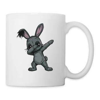 Patchwork Bunny Doodle - Mug - white - Right