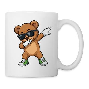 Sunglasses Bear in the Dab - Mug - white - Right