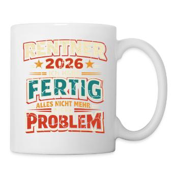 Retraités 2026 J’ai terminé ma retraite - Mug blanc - blanc - Droite