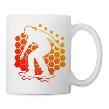 Funny skater motif - Mug - white - Right