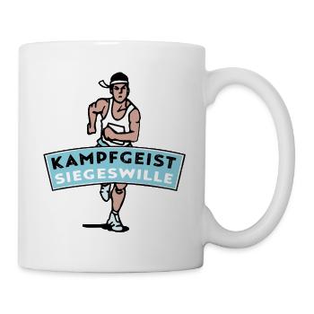 Volonté combative de gagner - marathonien - Mug blanc - blanc - Droite
