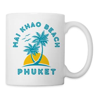 Phuket Mai Khao Beach Palm Sunset - Mug - white - Right