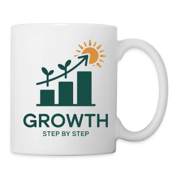 Growth Step by Step – Success & Growth - Mug - white - Right