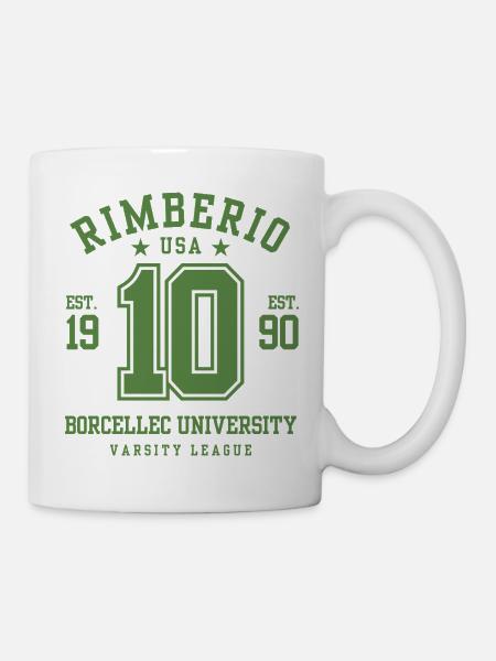 Uni Varsity 10 Logo Stil - Tasse - Weiß