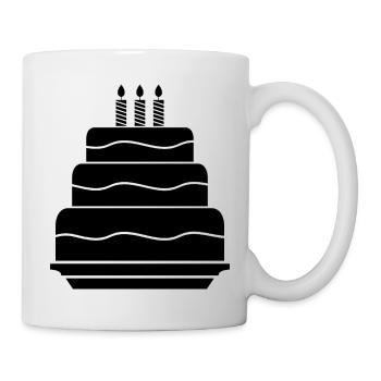 Birthday cake - Mug - white - Right