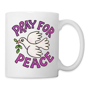 Peace Dove Olive Prayer - Mug - white - Right