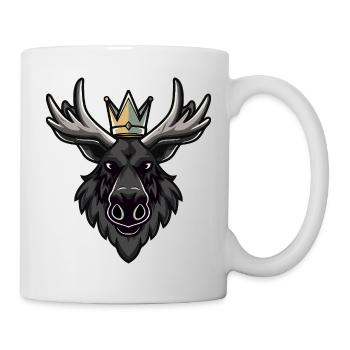 Moose Head Crown - Mug - white - Right