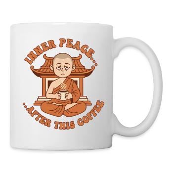 Inner Peace Kaffee Zen-Mönch - Tasse - Weiß - Rechts
