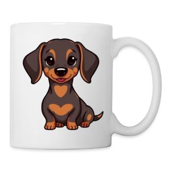 Dachshund Baby - Tasse - Weiß - Rechts