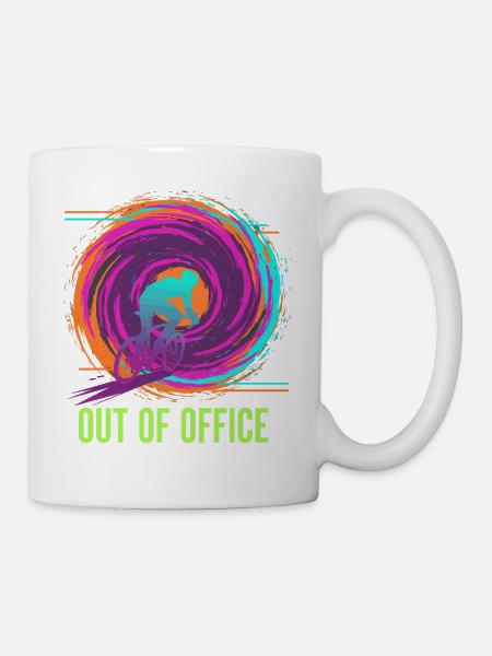 Zweirädrige Neonentlüftung - Tasse - Weiß